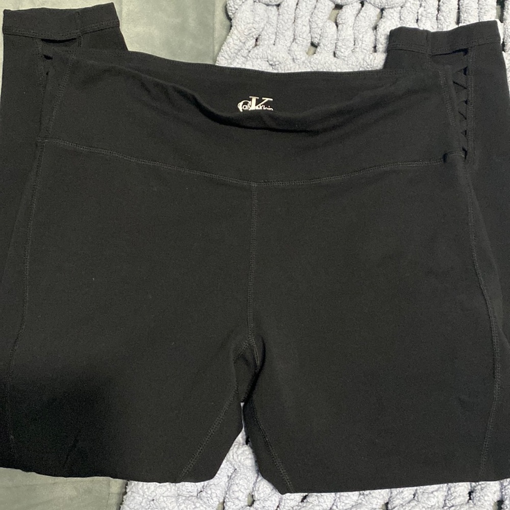 Calvin Klein Black Leggings Size: L